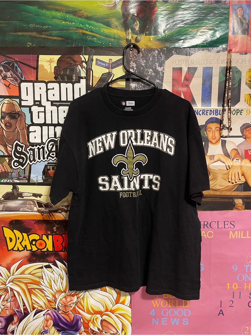 New Orleans Saints Kids Black Graphic Tee - NFL
